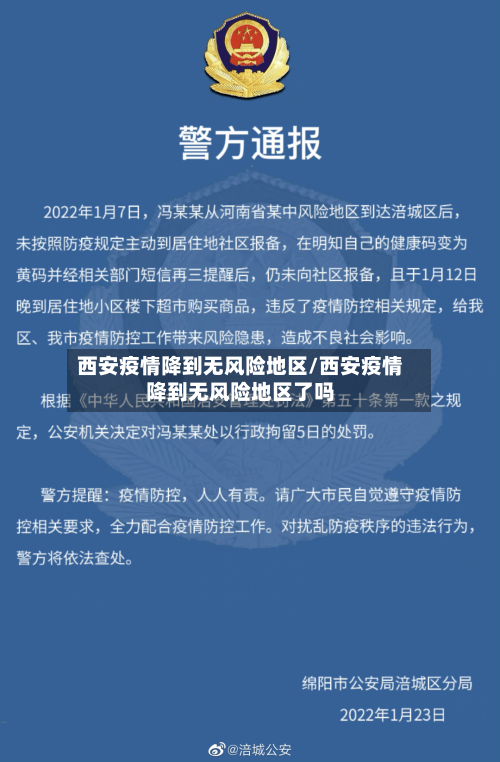 西安疫情降到无风险地区/西安疫情降到无风险地区了吗-第2张图片