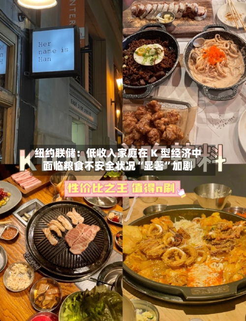 纽约联储：低收入家庭在 K 型经济中面临粮食不安全状况“显著”加剧-第2张图片