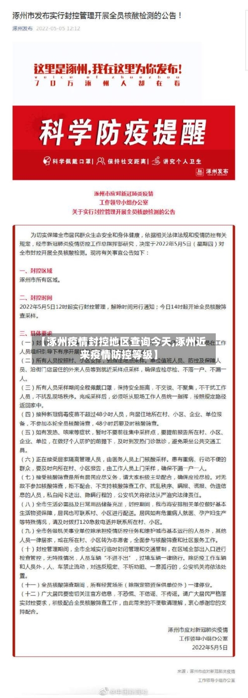 【涿州疫情封控地区查询今天,涿州近来疫情防控等级】-第2张图片