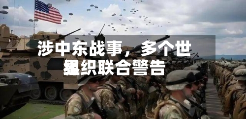 涉中东战事，多个世界组织联合警告