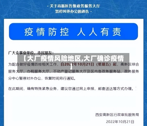 【大厂疫情风险地区,大厂确诊疫情】