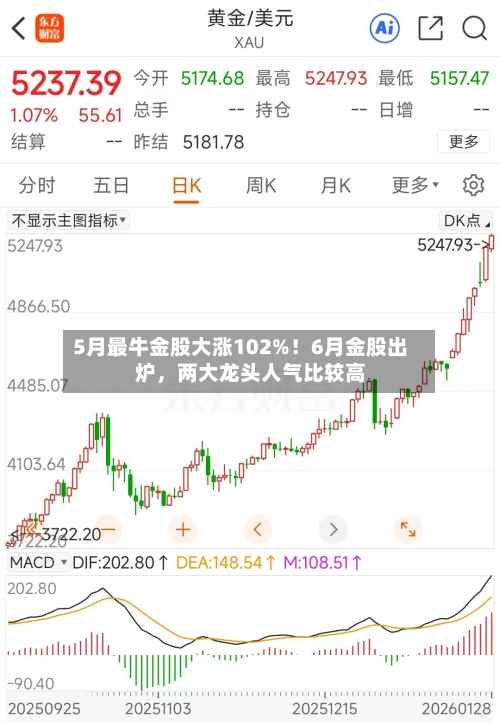 5月最牛金股大涨102%！6月金股出炉，两大龙头人气比较高-第2张图片