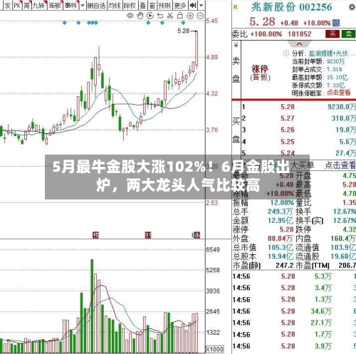5月最牛金股大涨102%！6月金股出炉	，两大龙头人气比较高-第3张图片