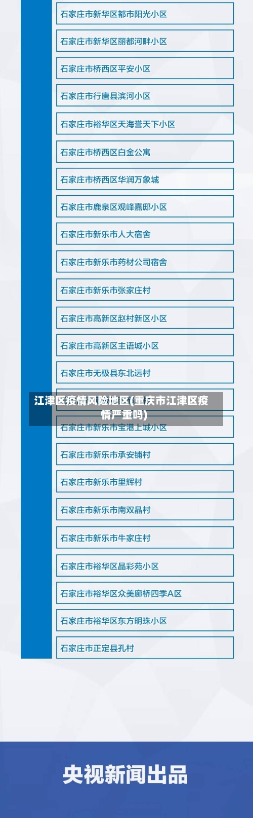 江津区疫情风险地区(重庆市江津区疫情严重吗)